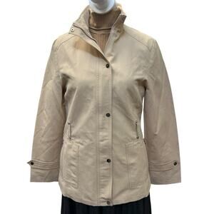 Dolce & Gabbana Women's Short Trench Jacket. Tan Size Medium Made In Italy EUC